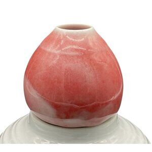 Mini Pink Ceramic Vase With Glossy Finish By Studio Artist 3"H X 3"W